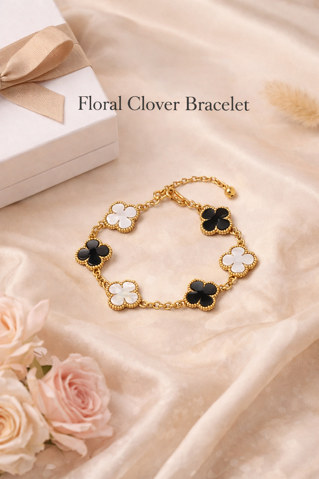 Four-Leaf Clover Link Bracelet
