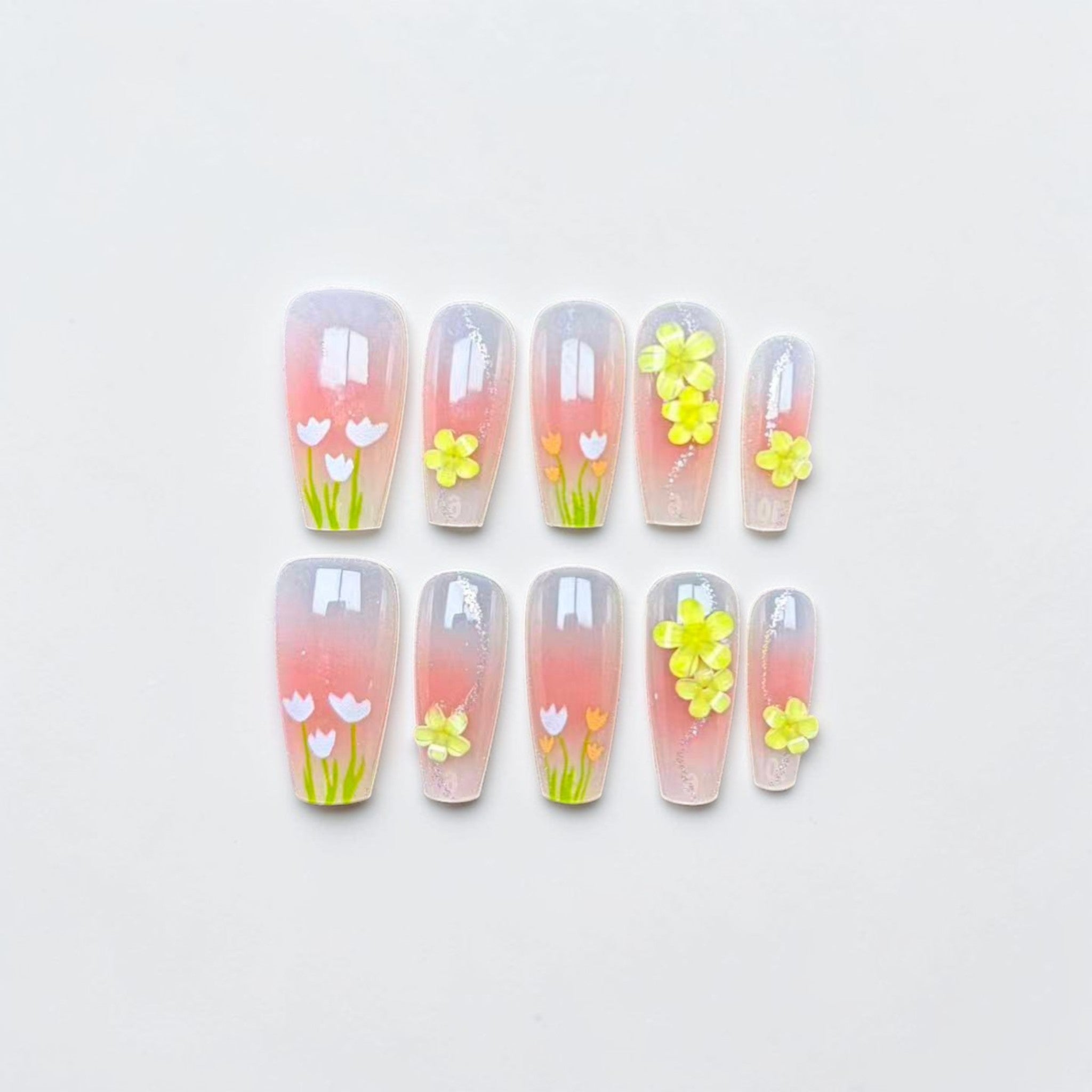 Spring Garden Press On Nails