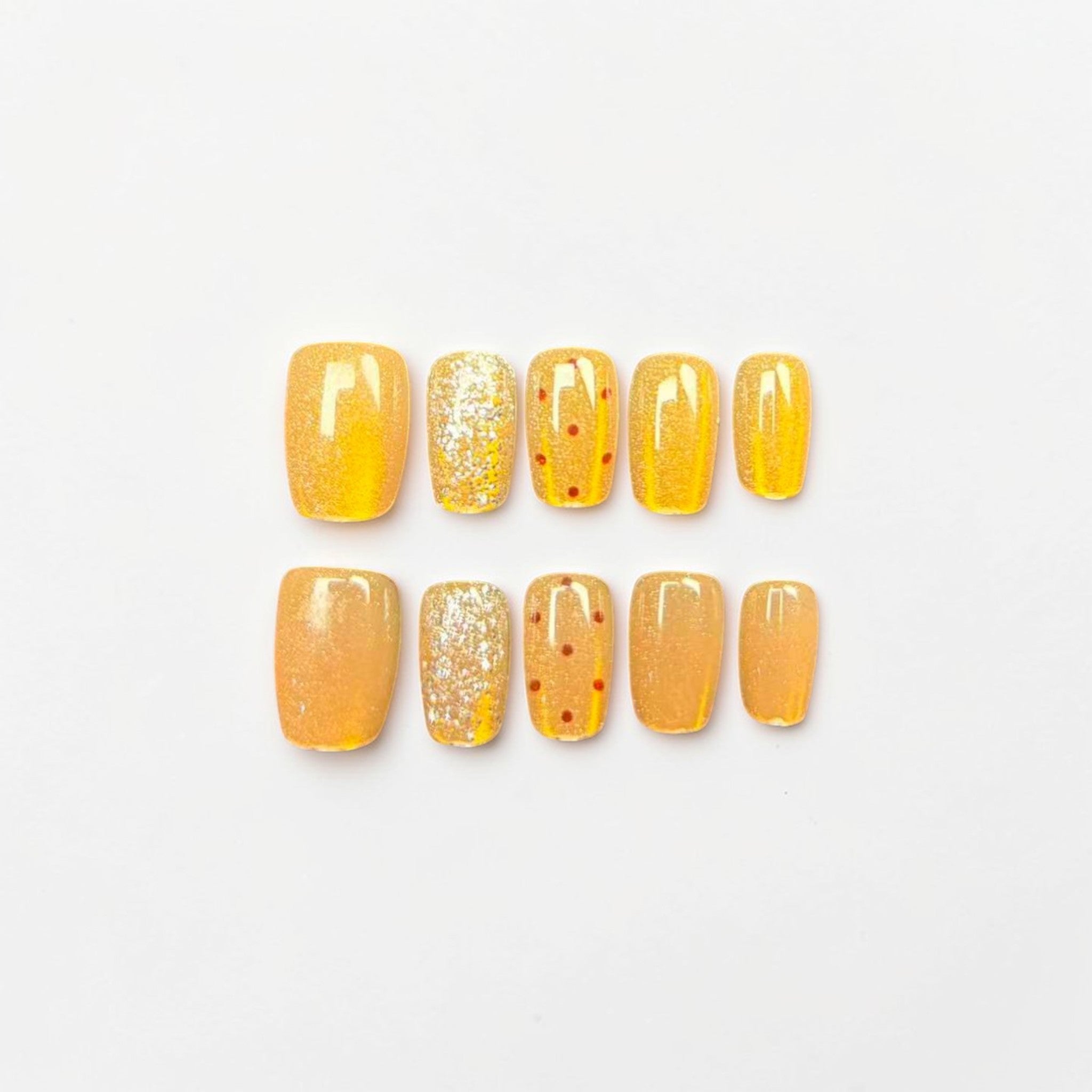Glossy Sparkle Press On Nails
