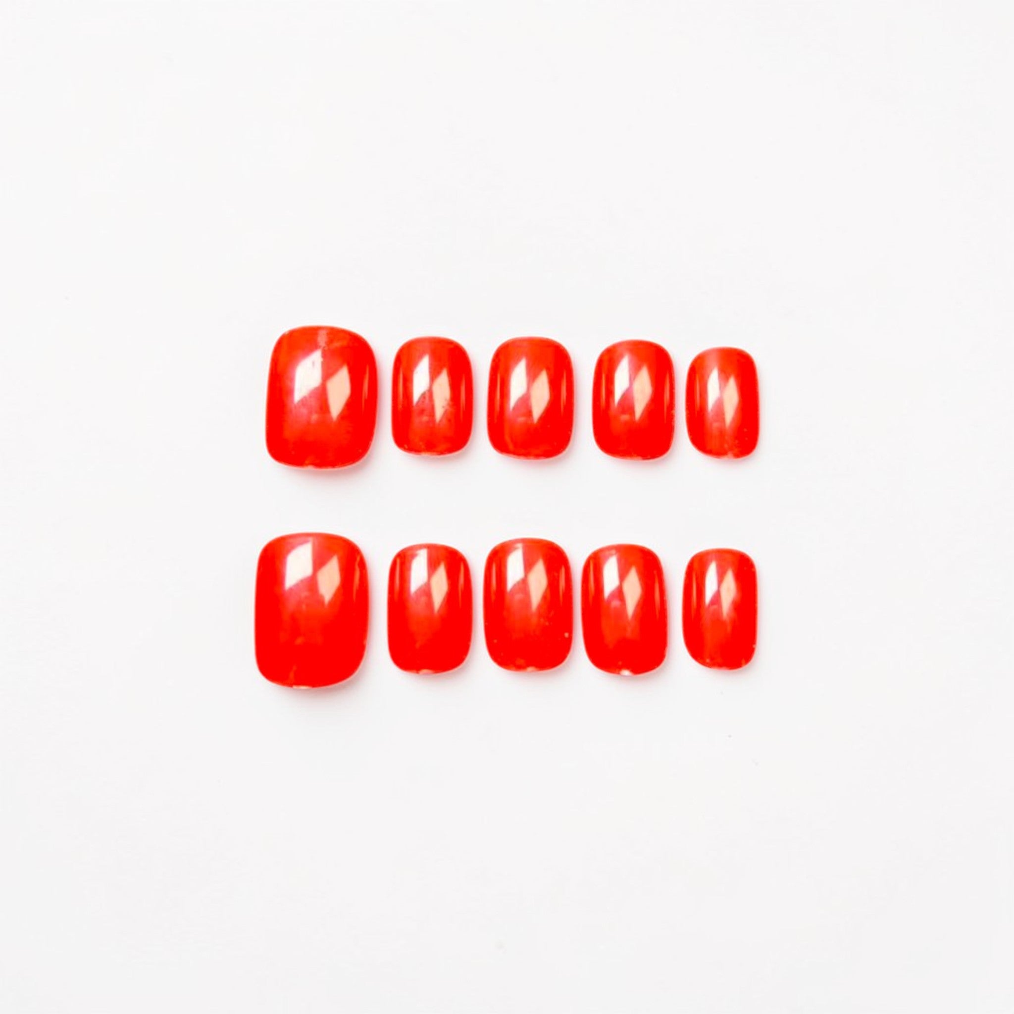 Classic Red Press On Nails